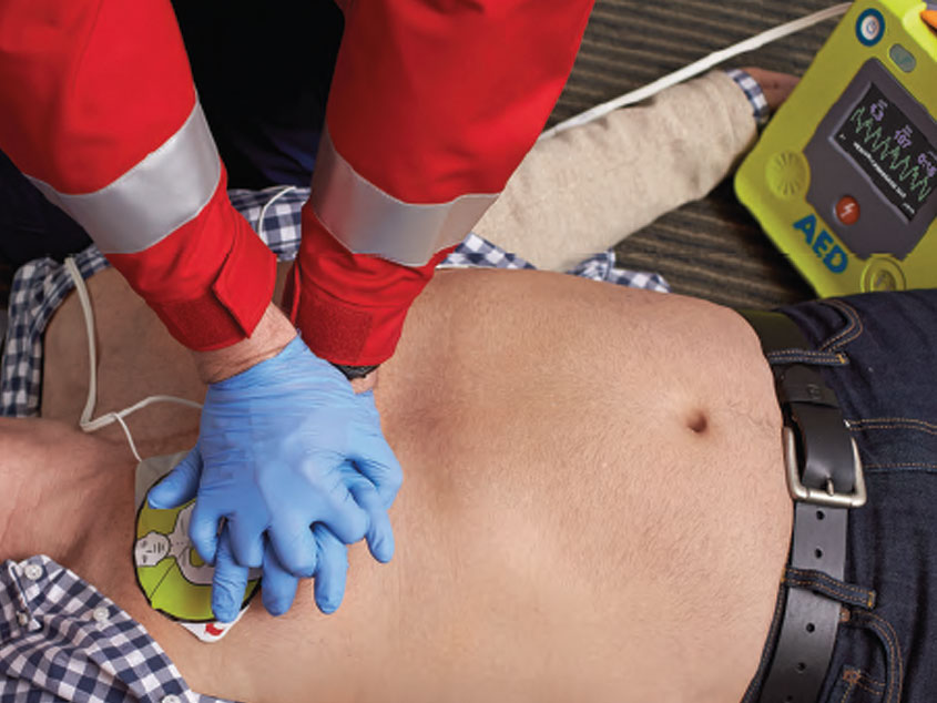 Robust mit EKG Anzeige AED 3 BLS für den Rettungsdienst