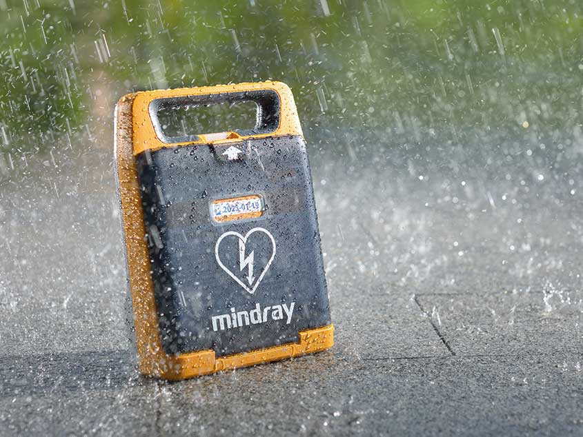 Robustes Desing auch für schwere Einsätze Mindray C2 Defibrillator