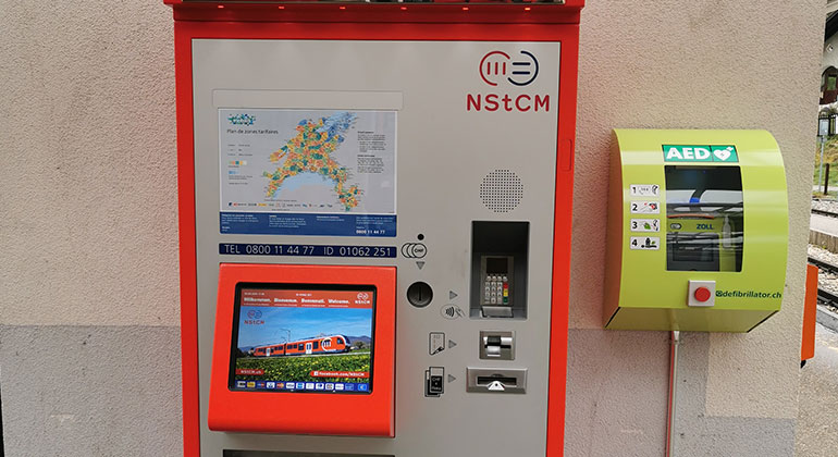 Defibrillatoren für die Gemeinde Saint-Cergue im Kanton Waadt