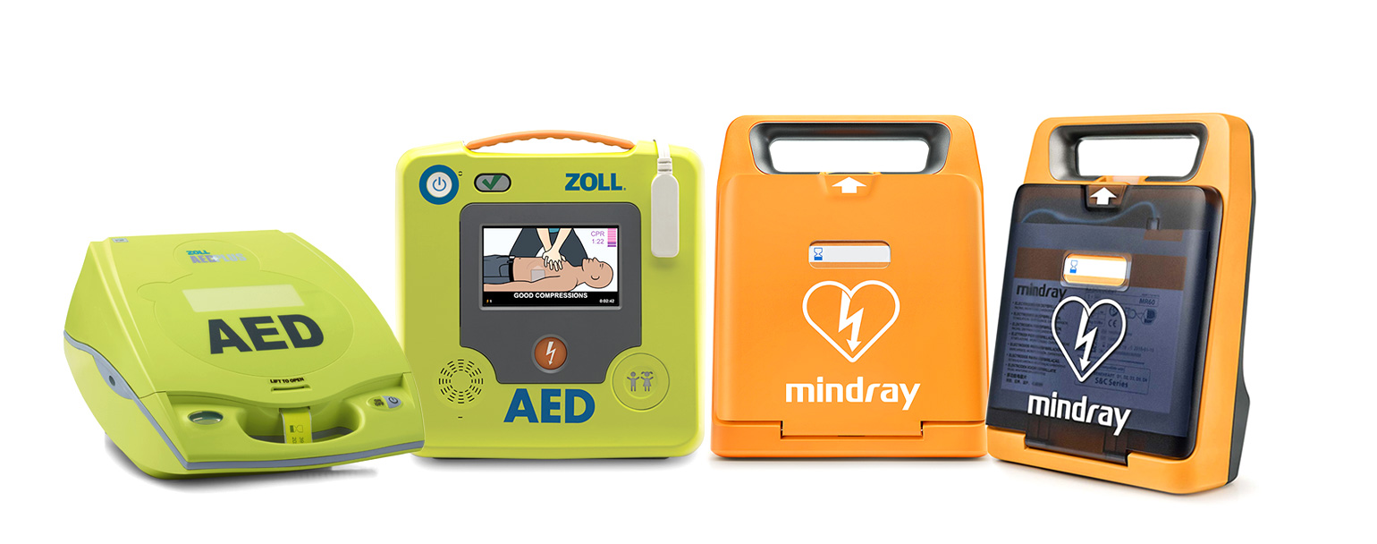 Die Defibrillatoren von ZOLL: AED Plus, AED 3 und Mindray C1A Mindray C2