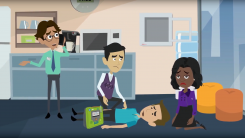 ZOLL AED Defibrillator Einsatzfall im Büro ZOLL AED Defibrillator Einsatzfall im Büro