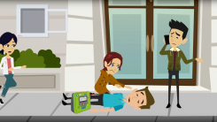 ZOLL AED Defibrillator Einsatzfall im Aussenbereich ZOLL AED Defibrillator Einsatzfall im Aussenbereich