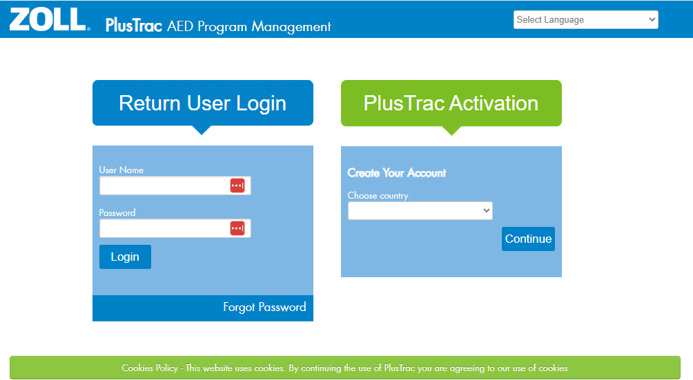 Bei plustrac anmelden