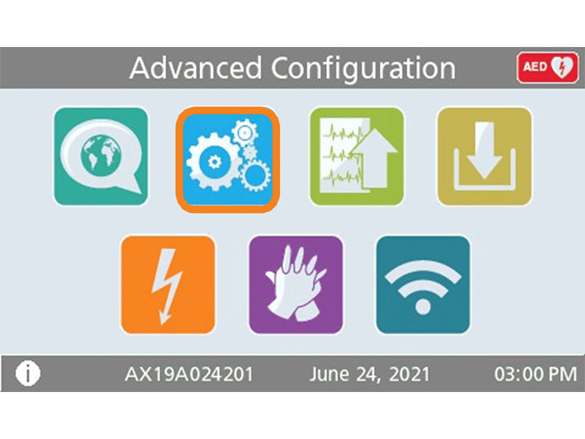 Symbol «Einstellungen» drücken