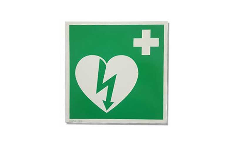 AED Hinweisschild